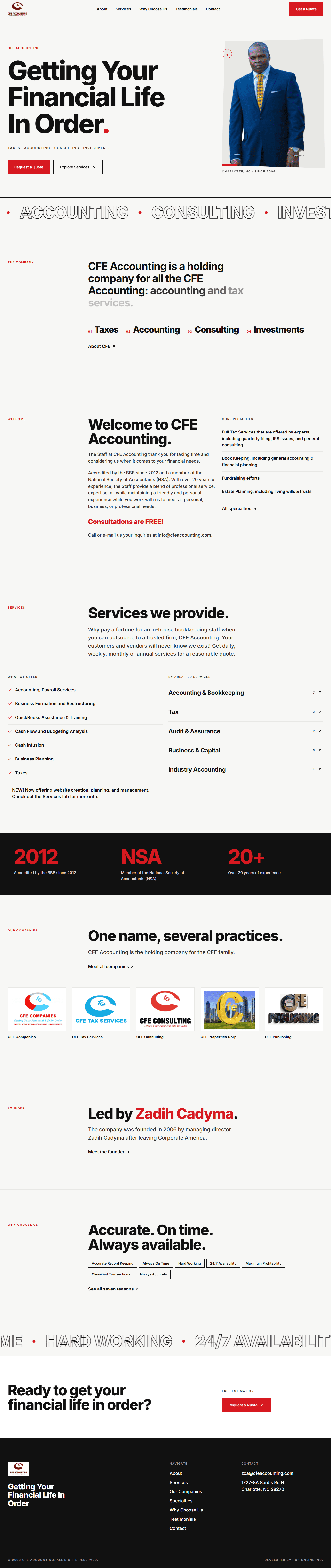 CFE Accounting full page preview