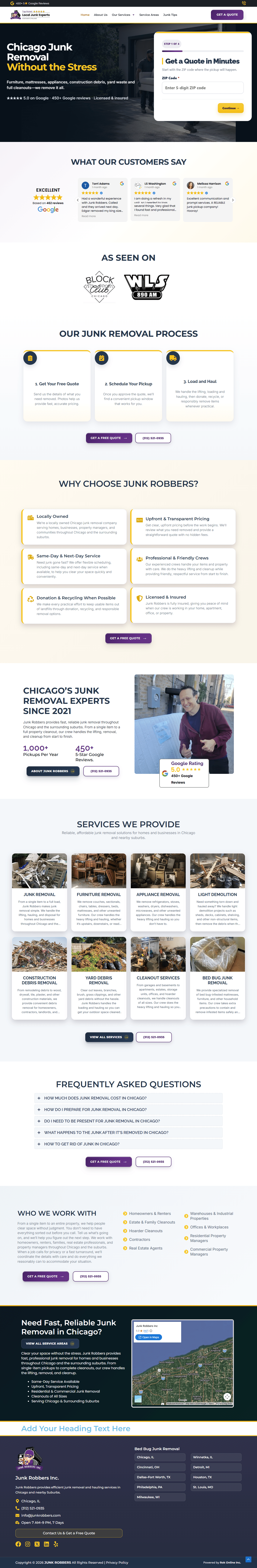 Junk Robbers Cleaning full page preview