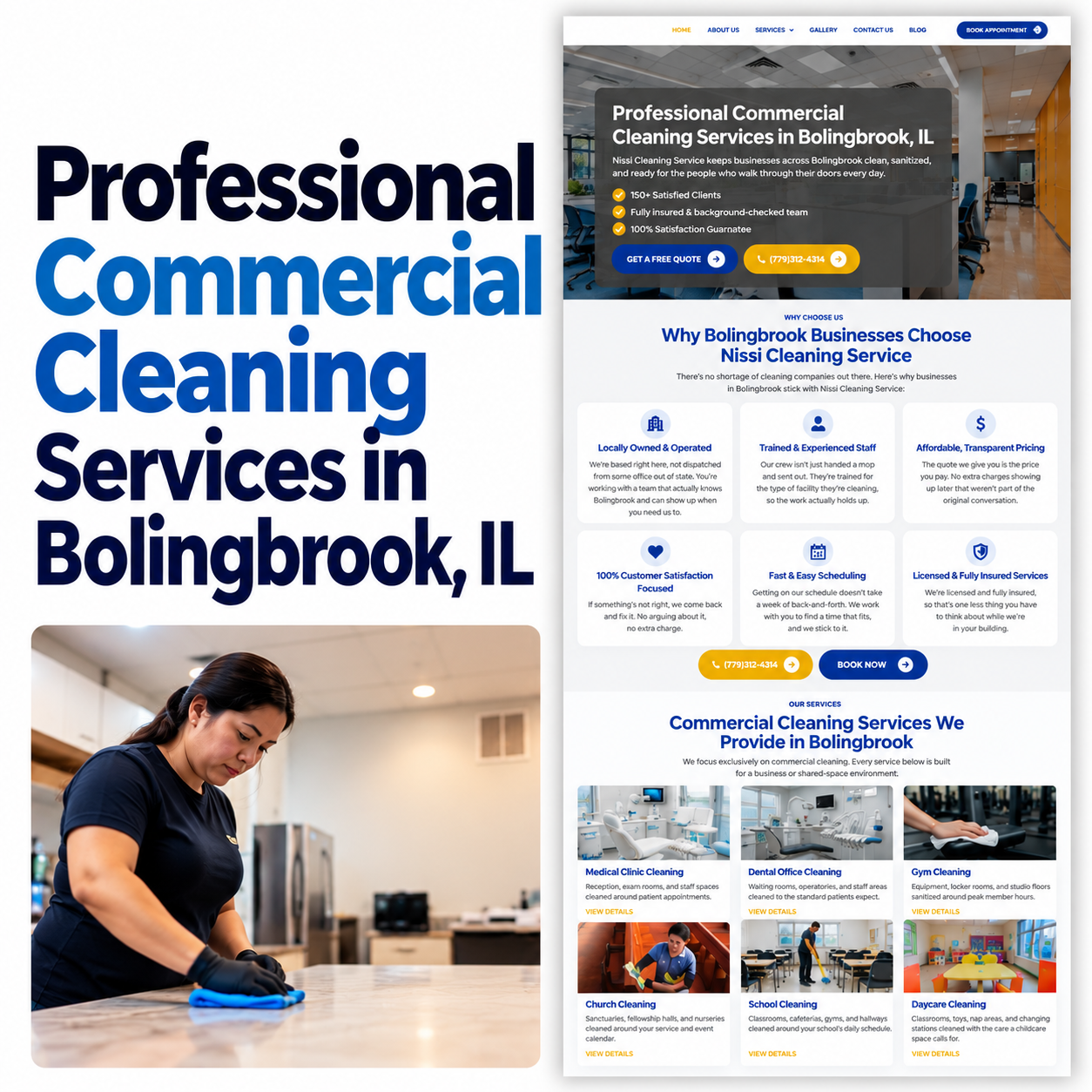 Nissi Cleaning Service project showcase