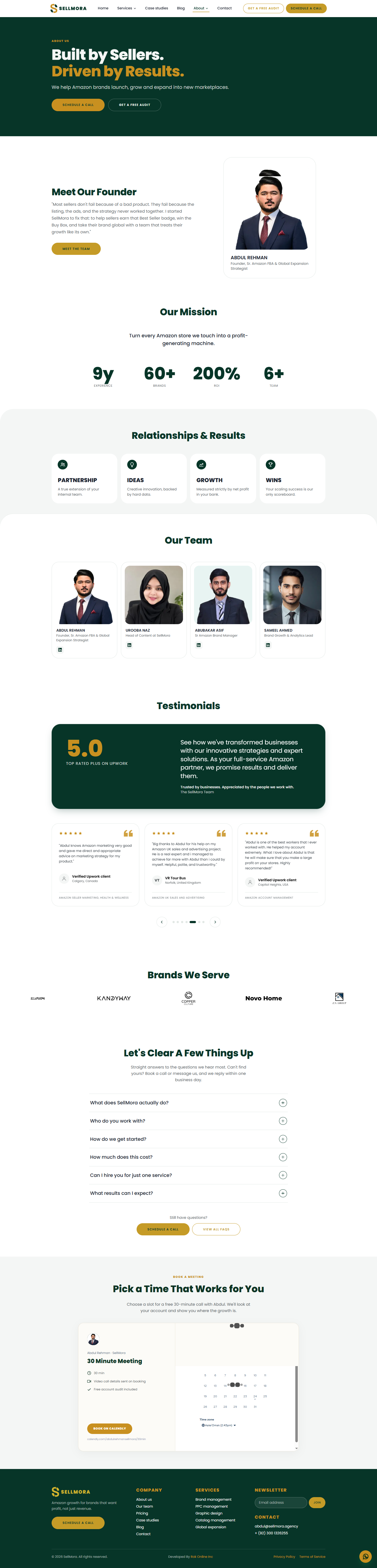 Sellmora full page preview