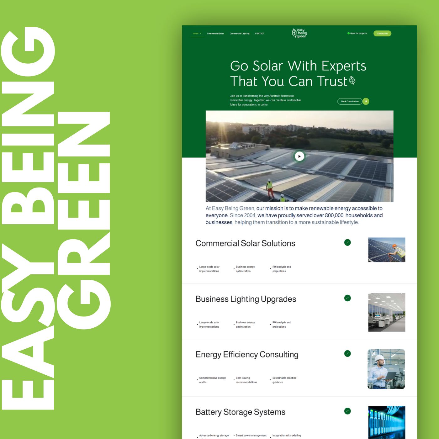 Easy Being Green project showcase